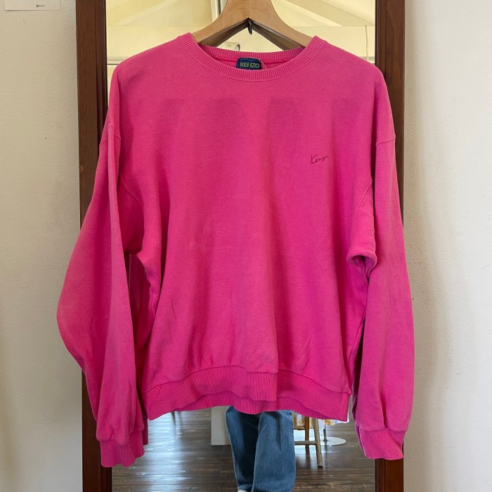1980s KENZO pink sweatshirt | Vintage.City 古着屋、古着コーデ情報を発信