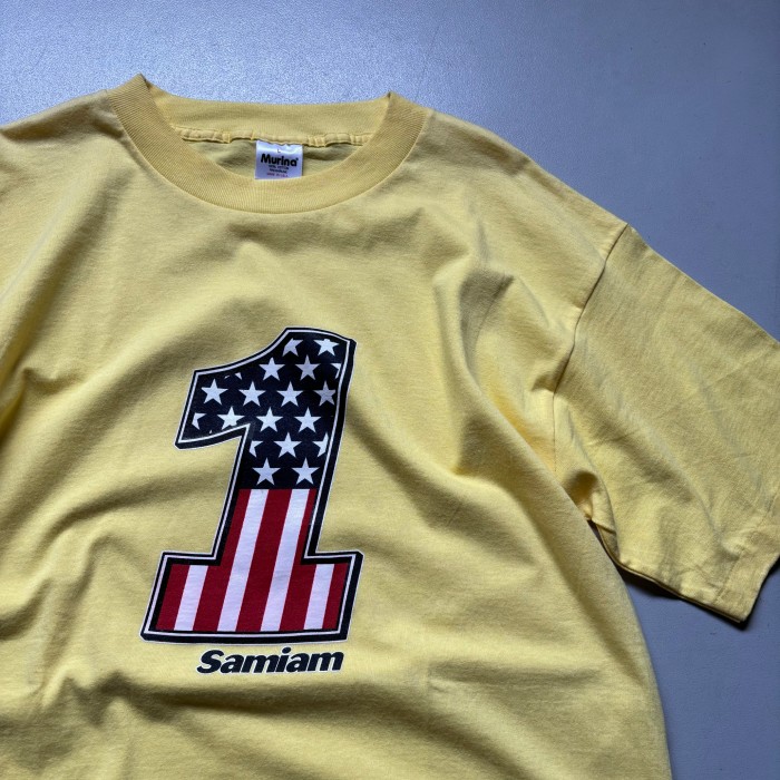 90s Samiam #1 logo T-shirt “size L” 90年代 サマイアム 1番 ロゴTシャツ 黄色ボディ | Vintage.City 古着屋、古着コーデ情報を発信