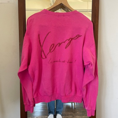 1980s KENZO pink sweatshirt | Vintage.City 빈티지숍, 빈티지 코디 정보