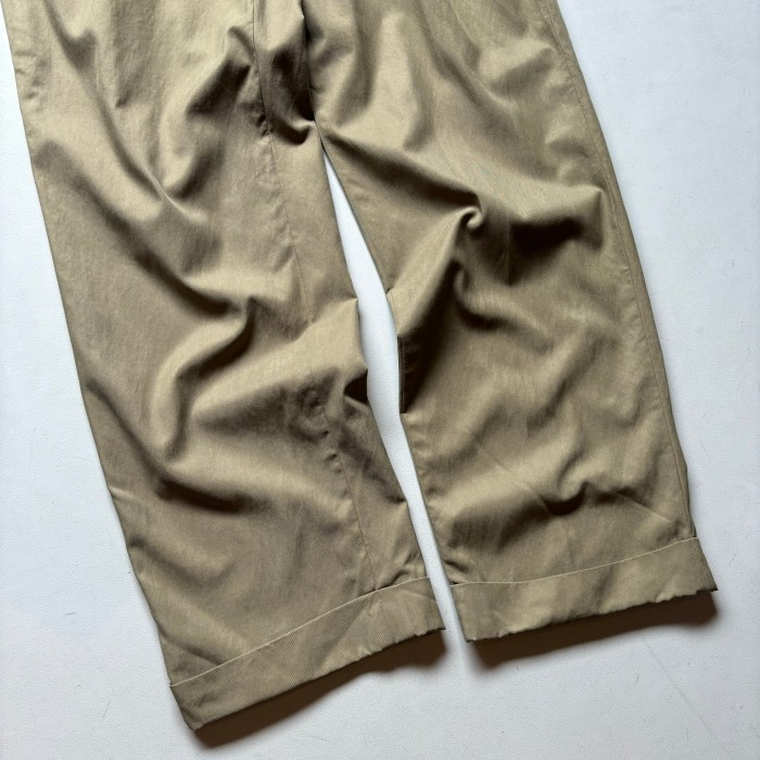90s polo Ralph Lauren 2tuck silk×cotton slacks “32×30” 90年代 ラルフローレン 2タック シルクコットンスラックス | Vintage.City 빈티지숍, 빈티지 코디 정보