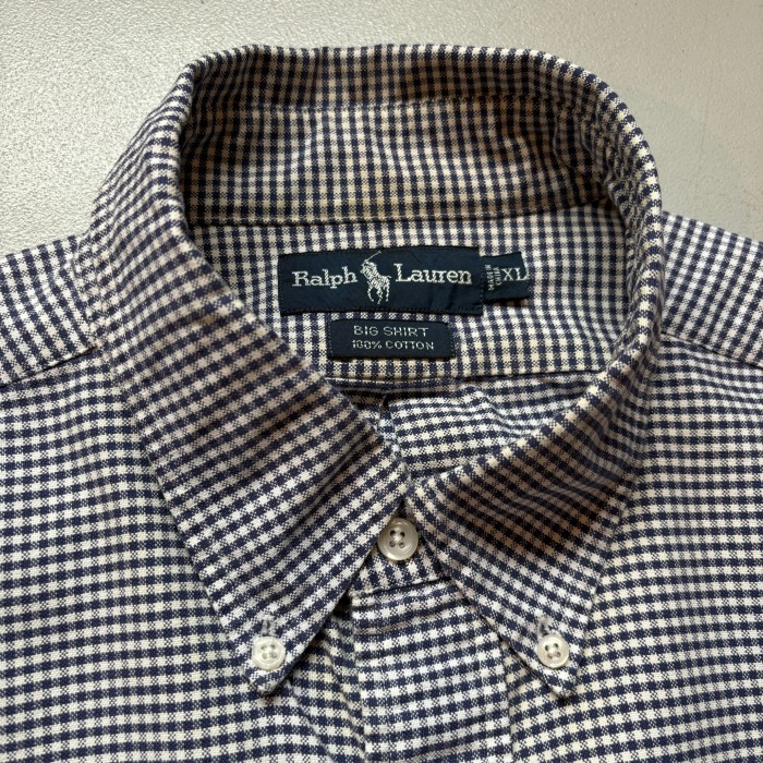 90s Ralph Lauren B/D shirt “BIG SHIRT” “size XL” 90年代 ラルフローレン ボタンダウンシャツ ビッグシャツ | Vintage.City 古着屋、古着コーデ情報を発信