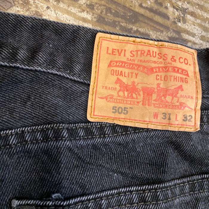 USED リーバイス 505 ブラック デニムパンツ 31 ブラック | Vintage.City 古着屋、古着コーデ情報を発信