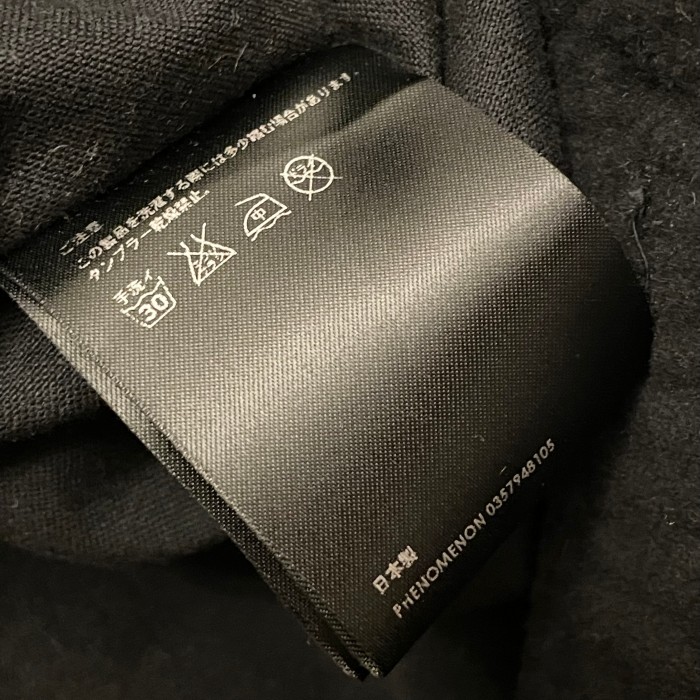 MADE IN JAPAN製 PHENOMENON 2010AWモデル 長袖コットンシャツ ブラック 38/Mサイズ | Vintage.City 빈티지숍, 빈티지 코디 정보