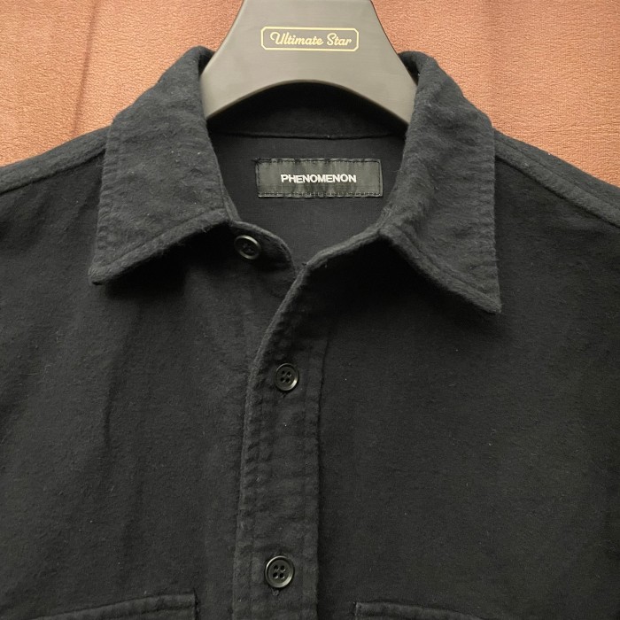 MADE IN JAPAN製 PHENOMENON 2010AWモデル 長袖コットンシャツ ブラック 38/Mサイズ | Vintage.City 古着屋、古着コーデ情報を発信