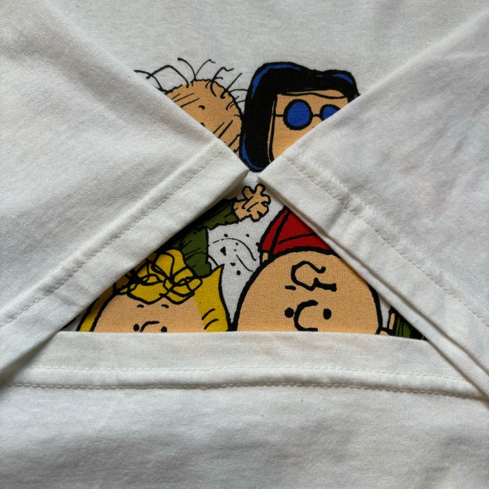 PEANUTS snoopy character T-shirt “size XL” ピーナッツ スヌーピー キャラクター集合 Tシャツ 白ボディ | Vintage.City 빈티지숍, 빈티지 코디 정보