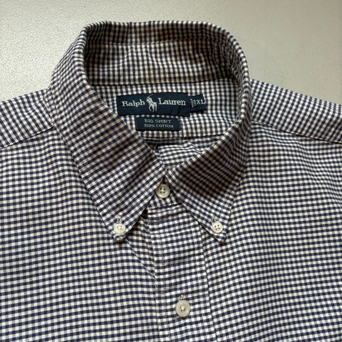90s Ralph Lauren B/D shirt “BIG SHIRT” “size XL” 90年代 ラルフローレン ボタンダウンシャツ ビッグシャツ | Vintage.City 古着屋、古着コーデ情報を発信