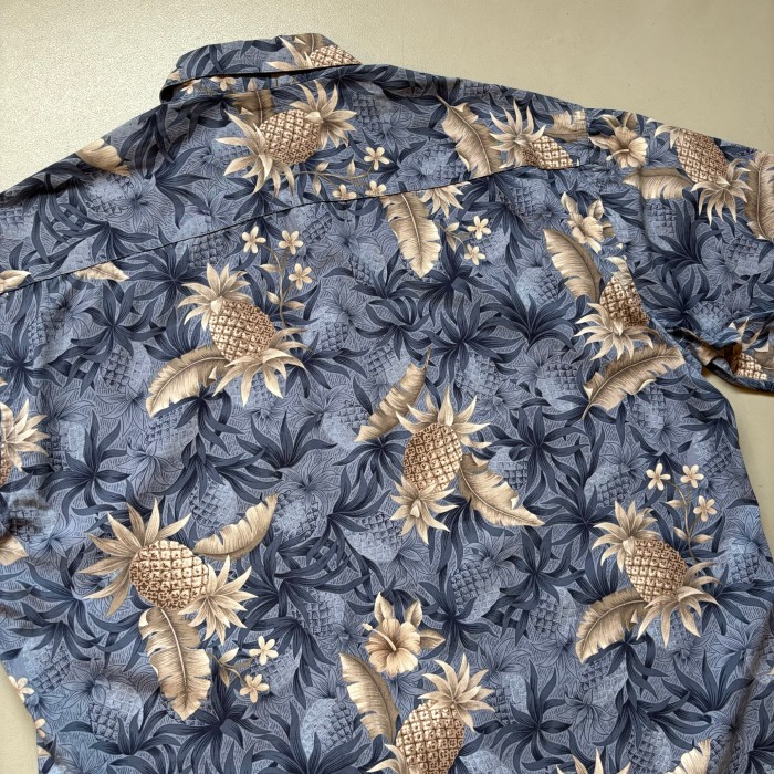 Pierre Cardin All-over pattern S/S shirt “size L” ピエールカルダン 総柄 半袖シャツ パイナップル柄 | Vintage.City 古着屋、古着コーデ情報を発信