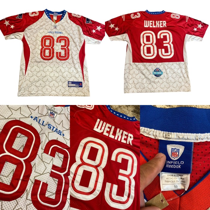 USED 09 リーボック NFL ゲームシャツ 50 ホワイト×レッド | Vintage.City 古着屋、古着コーデ情報を発信