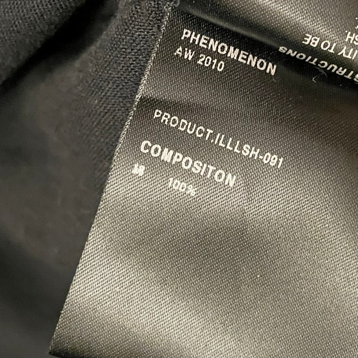 MADE IN JAPAN製 PHENOMENON 2010AWモデル 長袖コットンシャツ ブラック 38/Mサイズ | Vintage.City 빈티지숍, 빈티지 코디 정보
