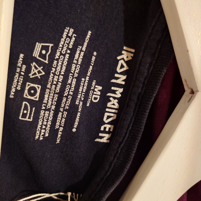 IRONMAIDEN(アイアンメイデン)バンドTシャツ　Mサイズ　ブラック系　コットン　ホンジュラス　2817 | Vintage.City 古着屋、古着コーデ情報を発信