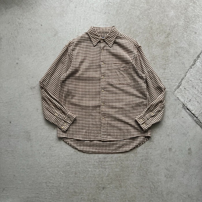 90s old UNIQLO cotton check shirt | Vintage.City 빈티지숍, 빈티지 코디 정보