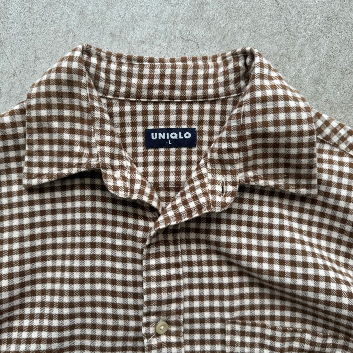 90s old UNIQLO cotton check shirt | Vintage.City 古着屋、古着コーデ情報を発信