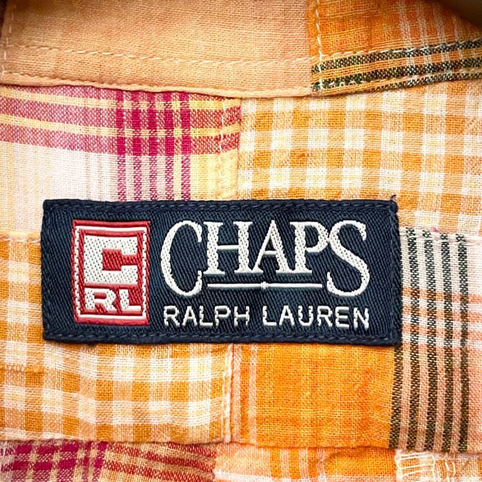 90s CHAPS RALPH LAUREN 半袖ボタンダウンパッチワークシャツ オレンジ Mサイズ | Vintage.City Vintage Shops, Vintage Fashion Trends