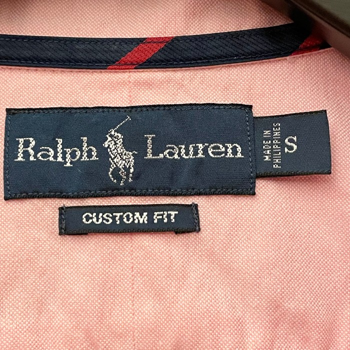 Ralph Lauren CUSTOM FIT 半袖ボタンダウンオックスフォードシャツ ピンク Sサイズ | Vintage.City 빈티지숍, 빈티지 코디 정보