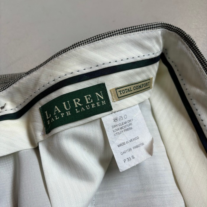 LAUREN Ralph Lauren 2tuck slacks “32×30” “千鳥格子” ローレンラルフローレン 2タックスラックス サマーウール | Vintage.City Vintage Shops, Vintage Fashion Trends
