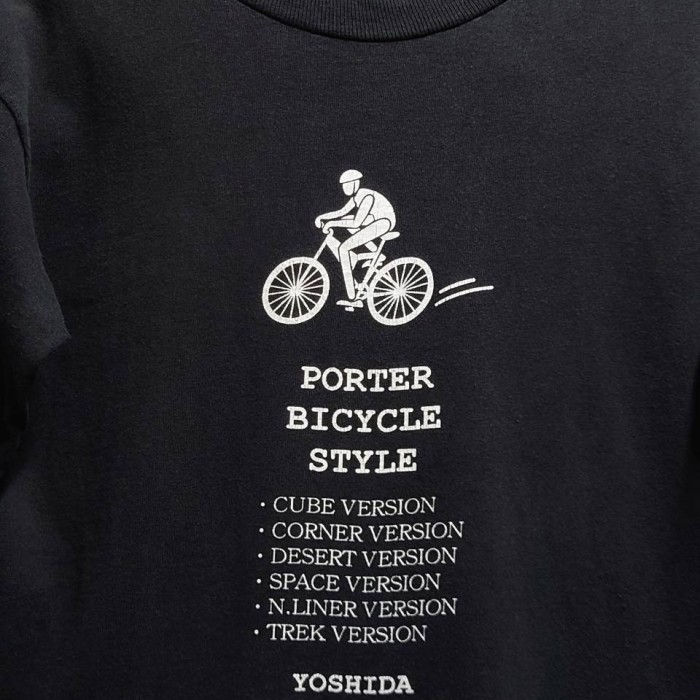 90’s PORTER USA製 “PORTER BICYCLE STYLE” ロングスリーブ Tシャツ ブラック S 長袖 裾シングルステッチ | Vintage.City 古着屋、古着コーデ情報を発信