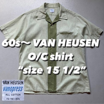 60s〜 VAN HEUSEN O/C shirt “size 15 1/2” 60年代 バンヒューゼン オープンカラーシャツ 開襟シャツ | Vintage.City Vintage Shops, Vintage Fashion Trends