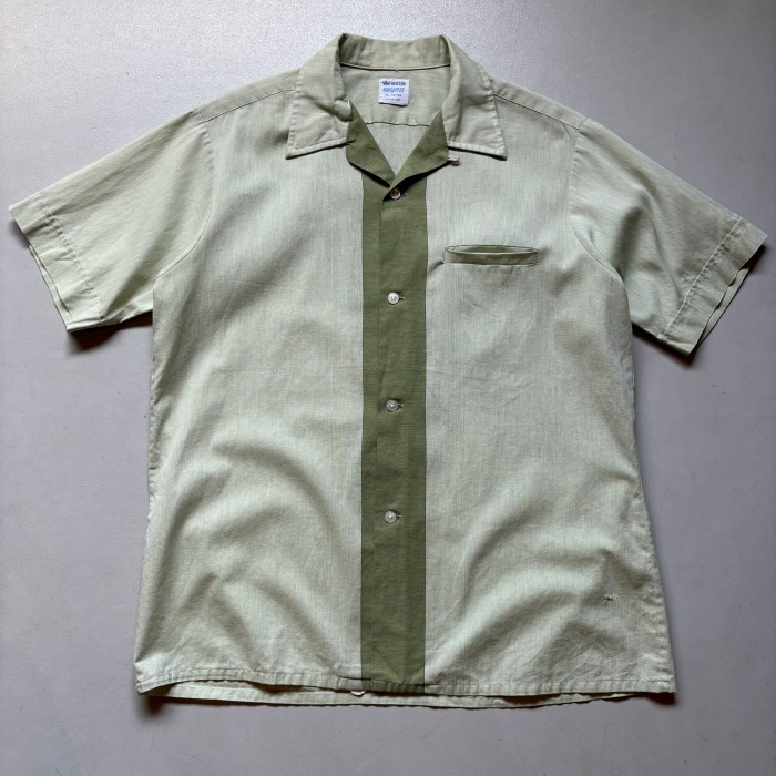 60s〜 VAN HEUSEN O/C shirt “size 15 1/2” 60年代 バンヒューゼン オープンカラーシャツ 開襟シャツ | Vintage.City 빈티지숍, 빈티지 코디 정보