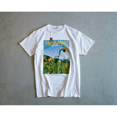 Vintage Flower Print White Tshirt | Vintage.City 古着屋、古着コーデ情報を発信