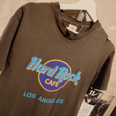 HardRockCAFE(ハードロックカフェ)プリントTシャツ　Mサイズ　USA製　ブラック系　コットン　2825 | Vintage.City 古着屋、古着コーデ情報を発信