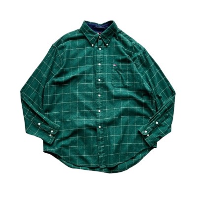 90s Tommy Hilfiger flannel shirt | Vintage.City 古着屋、古着コーデ情報を発信