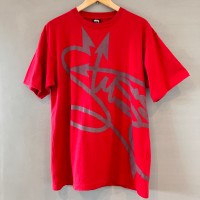 00's STUSSY ステューシー Tee Tシャツ 半袖 赤 レッド メンズ Lサイズ | Vintage.City 빈티지숍, 빈티지 코디 정보
