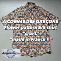 A COMME DES GARÇONS Flower pattern S/S shirt “size L” “made in France🇫🇷” アコムデギャルソン 花柄 半袖シャツ | Vintage.City 빈티지숍, 빈티지 코디 정보