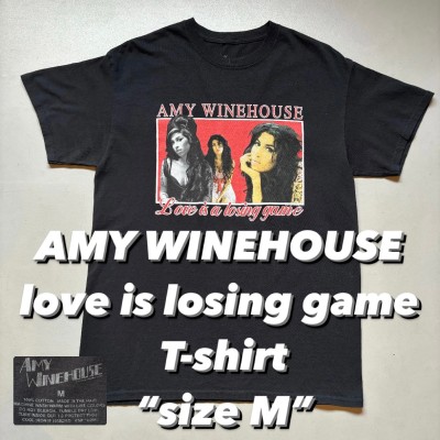 AMY WINEHOUSE love is losing game T-shirt “size M” エイミーワインハウス ラブイズアルージングゲーム アーティストTシャツ 音物 | Vintage.City 古着屋、古着コーデ情報を発信