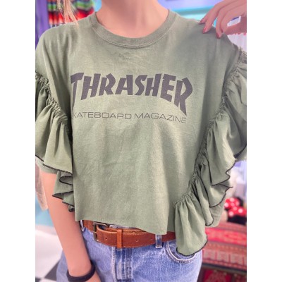 remake／THRASHER volume frill T-shirt | Vintage.City 古着屋、古着コーデ情報を発信