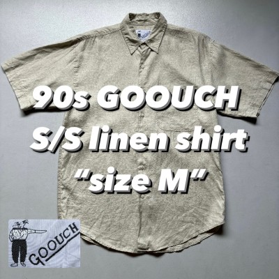 90s GOOUCH S/S linen shirt “size M” 90年代 グーチ ゴーチ リネンシャツ | Vintage.City 古着屋、古着コーデ情報を発信
