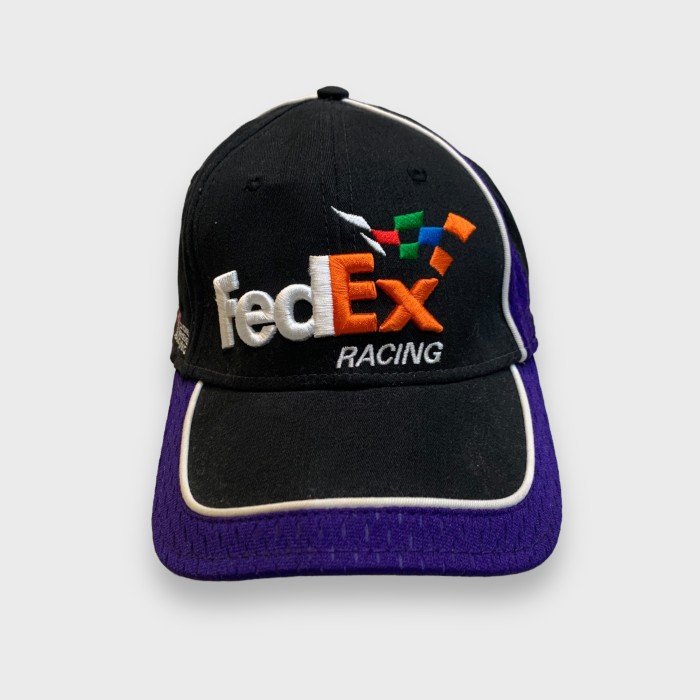 FedEx フェデックス　レーシングキャップ　ナスカー　デニー•ハムリン　黒　青 | Vintage.City 빈티지숍, 빈티지 코디 정보
