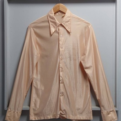 70’s アートプリント シャツ スキンカラー L 長袖 | Vintage.City 古着屋、古着コーデ情報を発信