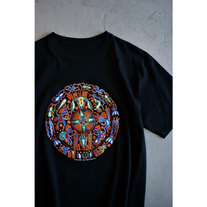 Huichol Art Black Tshirt | Vintage.City Vintage Shops, Vintage Fashion Trends