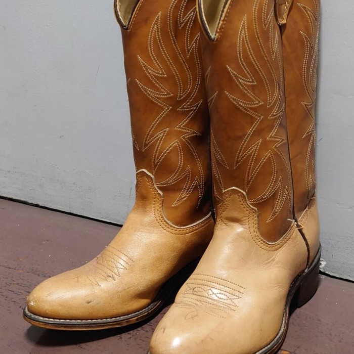 Vintage ACME USA製 レザー ウエスタン ブーツ サイズ5 1/2D 約22.5cm カウボーイブーツ 靴 | Vintage.City 古着屋、古着コーデ情報を発信