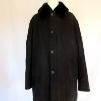 90’s allegri designer by Martin Margiela Black boa coat italy made | Vintage.City 빈티지숍, 빈티지 코디 정보