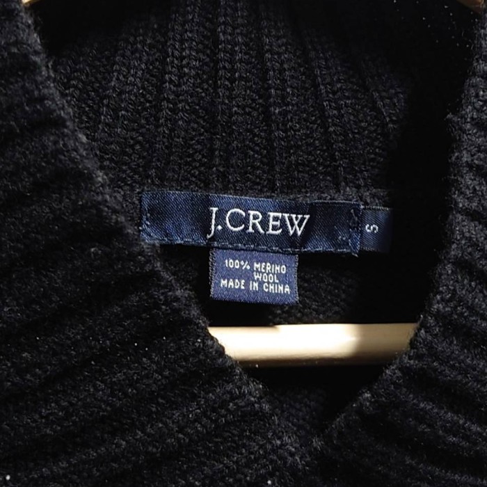 J.CREW ショールカラー メリノウール ニット セーター ブラック S | Vintage.City 古着屋、古着コーデ情報を発信