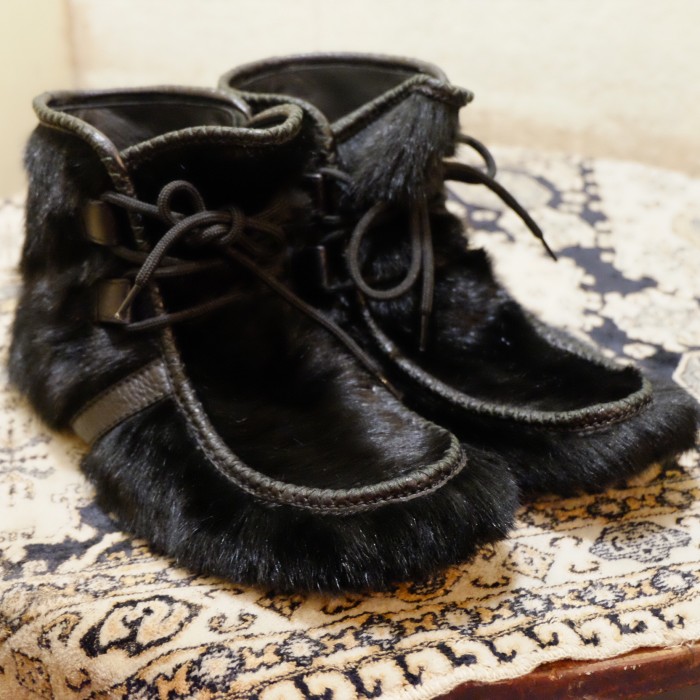 dsquared2 fur boots | Vintage.City 古着屋、古着コーデ情報を発信