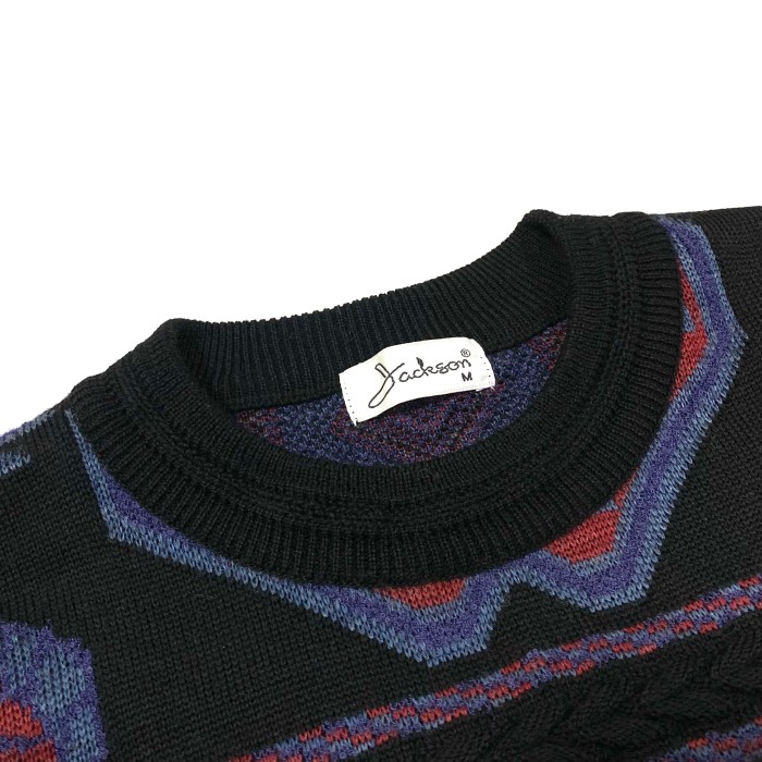美品 90's古着 デザインニット メンズM 総柄セーター | Vintage.City 古着屋、古着コーデ情報を発信