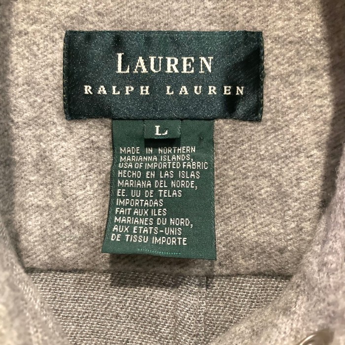 "Lauren"ラルフローレン 長袖ウールシャツジャケット | Vintage.City 古着屋、古着コーデ情報を発信