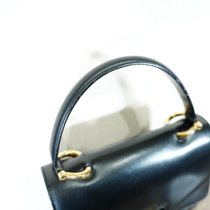 VINTAGE CELINE DOUBLE FRAP LEATHER HAND BAG MADE IN ITALY/ヴィンテージセリーヌダブルフラップレザーハンドバッグ | Vintage.City 빈티지숍, 빈티지 코디 정보