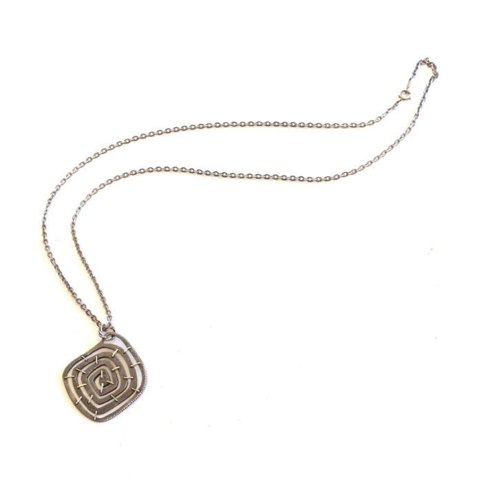 Vintage swirl cookie motif silver art necklace | Vintage.City 古着屋、古着コーデ情報を発信