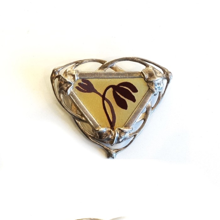 Vintage glass × silver design brooch & pendant top | Vintage.City 古着屋、古着コーデ情報を発信
