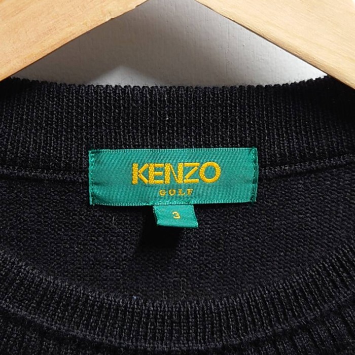 90’s KENZO GOLF ロゴ刺繍 ウール ニット セーター ブラック | Vintage.City Vintage Shops, Vintage Fashion Trends