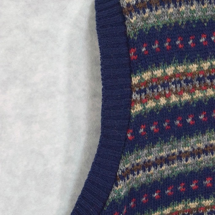 old " L.L.bean " fair isle pattern wool knit vest | Vintage.City 빈티지숍, 빈티지 코디 정보