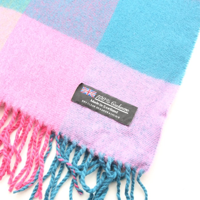 スコットランド製 カシミヤ ニット マフラー Cashmere Knit Muffler Made in Scotland# | Vintage.City 古着屋、古着コーデ情報を発信