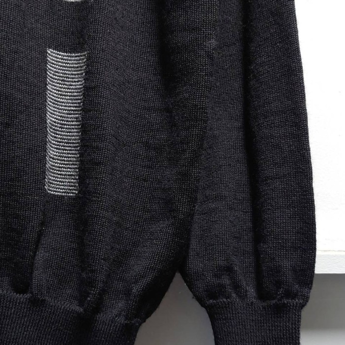 90’s KENZO GOLF ロゴ刺繍 ウール ニット セーター ブラック | Vintage.City 古着屋、古着コーデ情報を発信