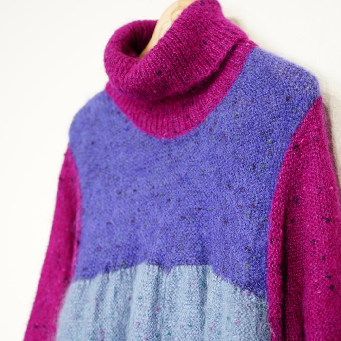 *SPECIAL ITEM* EU VINTAGE MULTI COLOR MOHAIR KNIT ONE PIECE MADE IN ITALY/ヨーロッパ古着マルチカラーモヘアニットワンピース | Vintage.City Vintage Shops, Vintage Fashion Trends