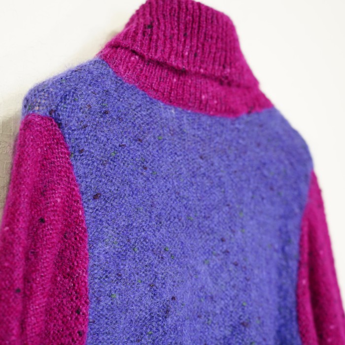 *SPECIAL ITEM* EU VINTAGE MULTI COLOR MOHAIR KNIT ONE PIECE MADE IN ITALY/ヨーロッパ古着マルチカラーモヘアニットワンピース | Vintage.City 古着屋、古着コーデ情報を発信