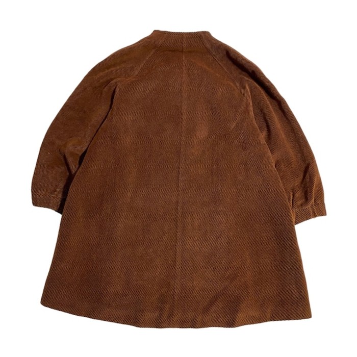 K of KRIZIA Corduroy Nocollar Coat | Vintage.City 古着屋、古着コーデ情報を発信