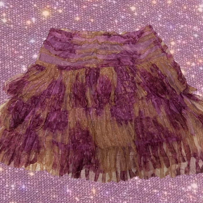 y2k early 2000's fairy grunge/ dark boho / ethnic core  Tie dye Tiered frills mini skirts | Vintage.City Vintage Shops, Vintage Fashion Trends